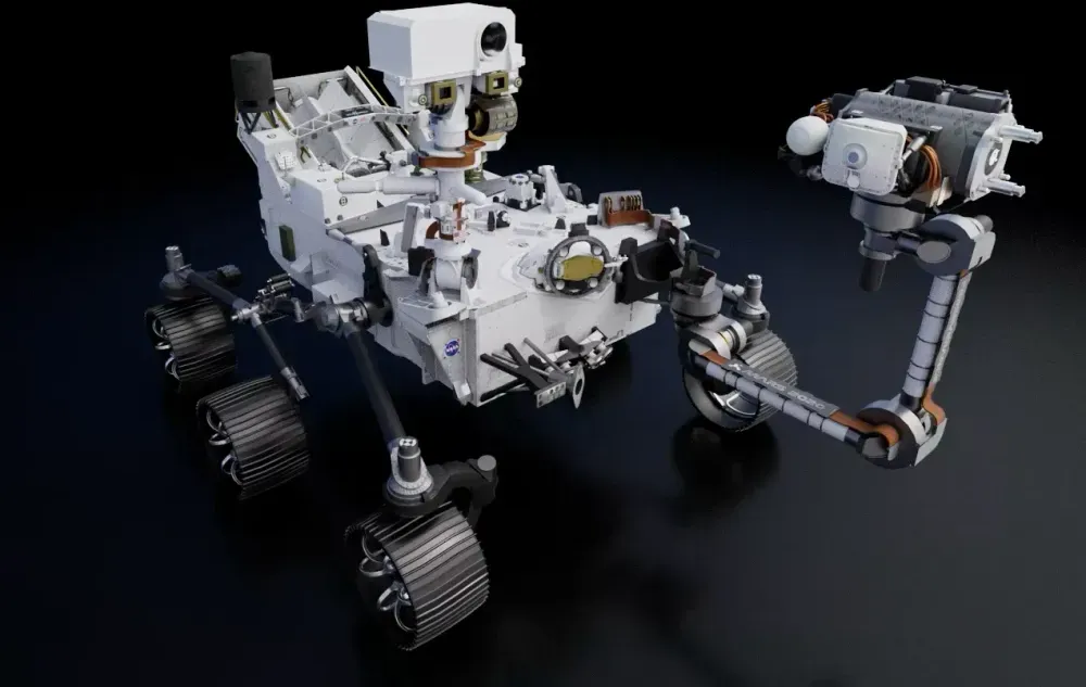 Mars Rover render via WebGL 2